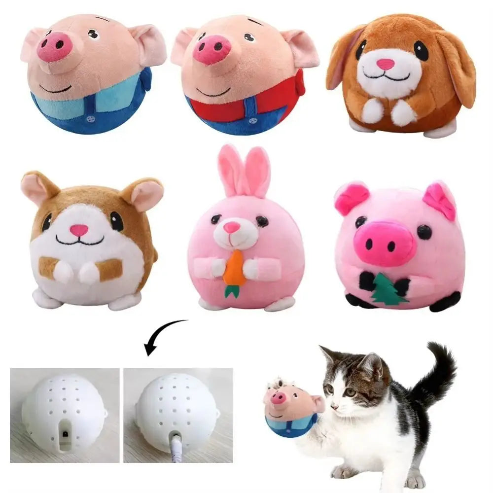 Shake Bouncing Jump Balls Music Vibration USB Rechargeable Electronic Pet Dog Toy Electronic Singing