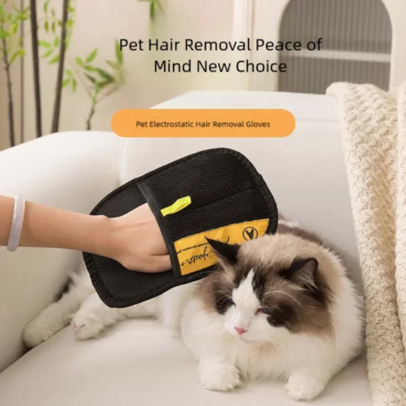 Pet Gloves for Cat Dog Hair Remover Brush Household Hair Cleaning Tool Home Hair Scraper Sticking Device