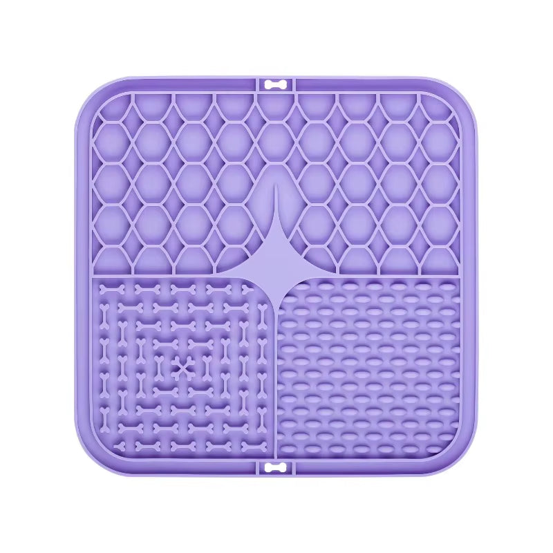 Pet Lick Silicone Mat Dogs Pet Slow Food Plate for Dog Bathing Distraction Silicone Dog Sucker Food Training Dog Feeder Supplies