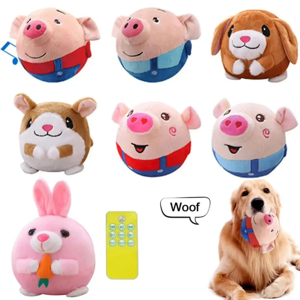 Shake Bouncing Jump Balls Music Vibration USB Rechargeable Electronic Pet Dog Toy Electronic Singing