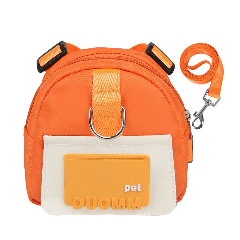 Fashion Pet Dog Schoolbag for Small Dogs Large Space Shiba Inu Backpack Harness Pet Outdoor Supplies Accessories Snack Bags