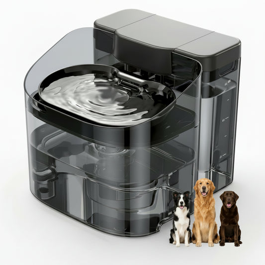 VEWO 11L Large Dog Water Fountain for Big Breeds, No Spill Dog Water Bowl Dispenser with Deep Basin, BPA Free, Ultra Quiet, 7 Days No Refill for Large Dogs/Multi-Pet Homes,Dealsforyoudays